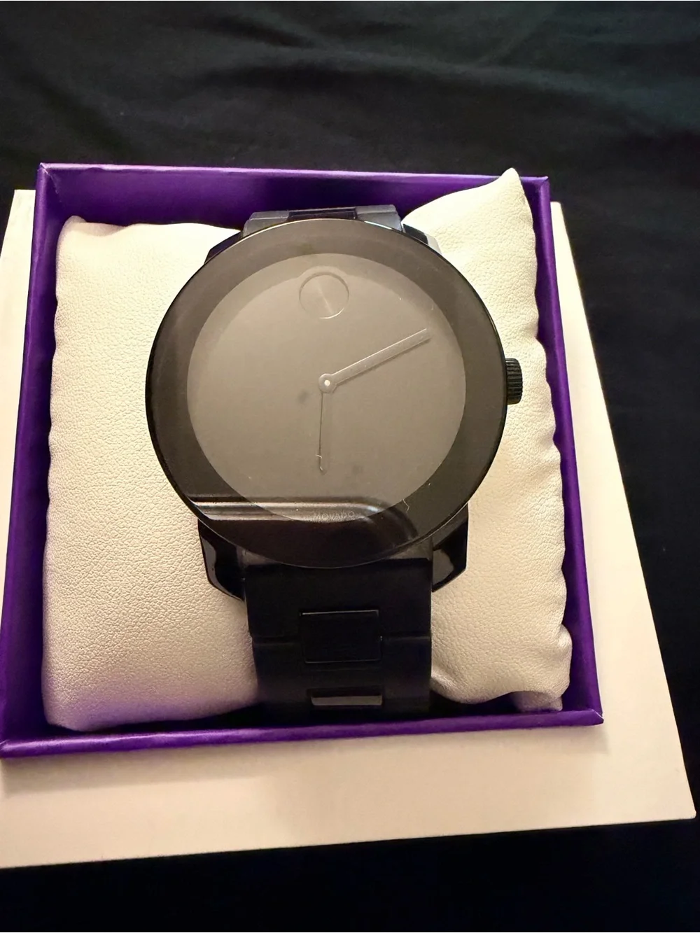 Movado Bold Men's All-Black Stainless Steel Watch